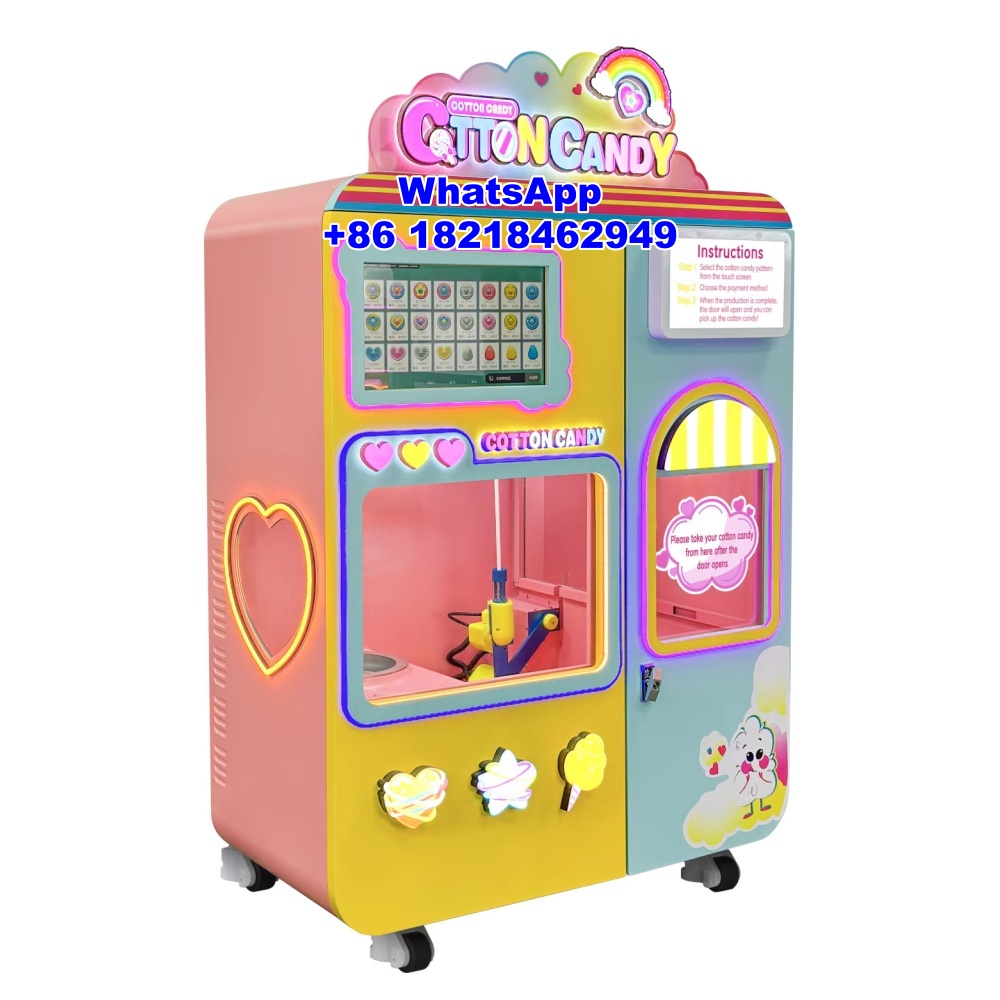 آلة حلوى القطن الذكية الجديدة  - مراجعة Candy Vending Machine وسعره