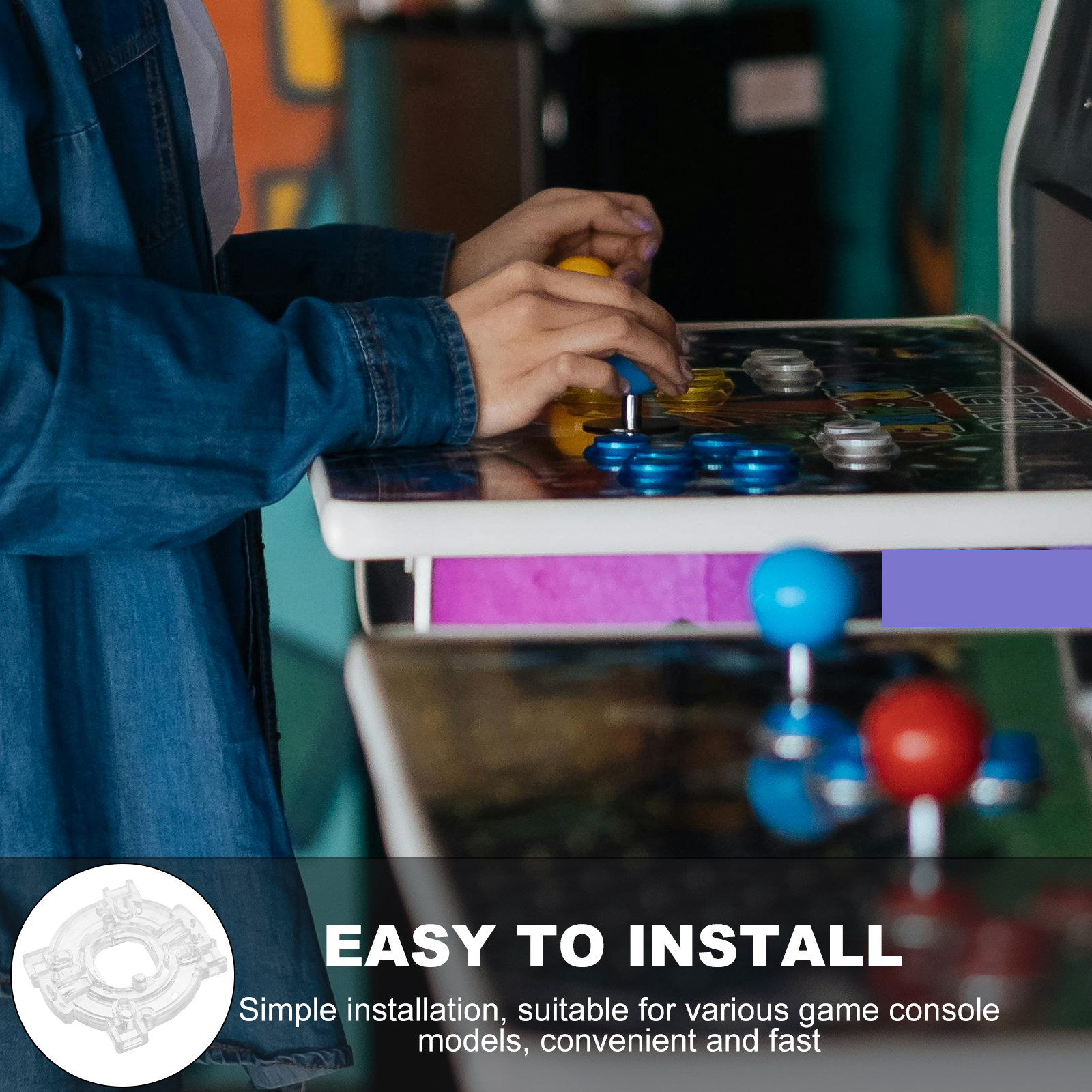 - لوحة تقييد شكلها مثمنة، وقاع - مراجعة Joystick Arcade Parts وسعره