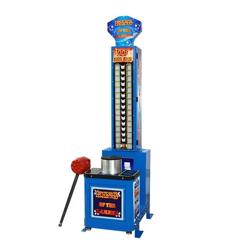 آلة لعبة المطرقة الزرقاء الداخ - مراجعة Boxing Machine Arcade وسعره